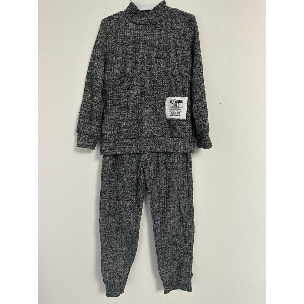 Kids 2pc Set Grey, Cozy, Minimalist 4y
